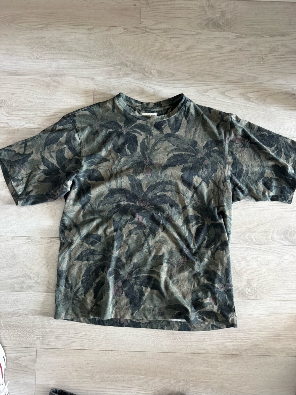 Dries Van Noten “Hen” Suminagashi Flower Oversized Cotton T-Shirt — Dessin A — M